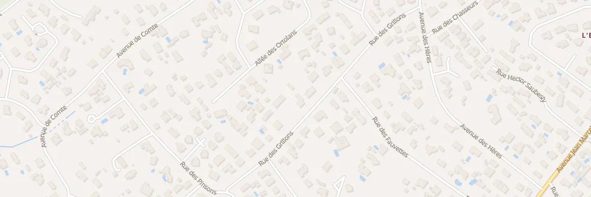 Plan du 22 Rue des Grillons à Andernos-les-Bains