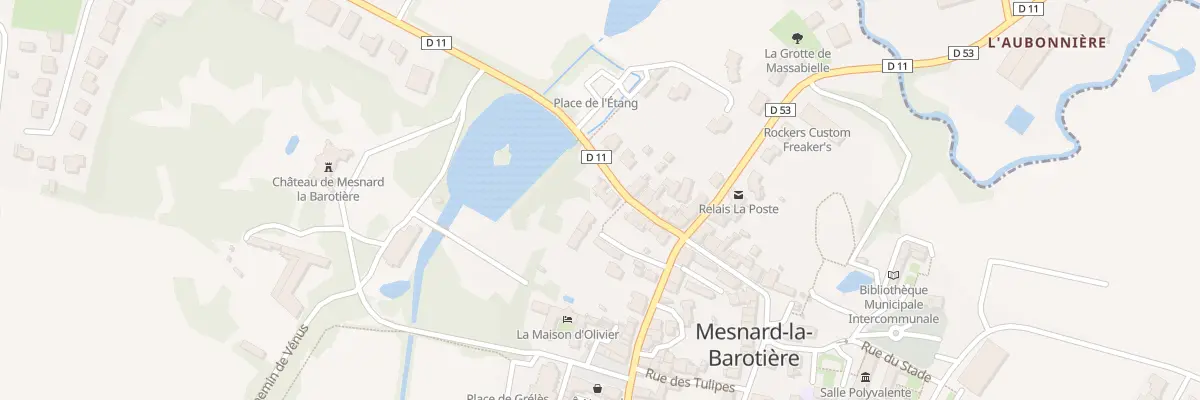 Plan du 13 Rue de St Fulgent à Mesnard-la-Barotière