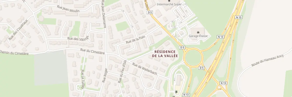 Plan du 11 Rue de la Paix à Isigny-sur-Mer
