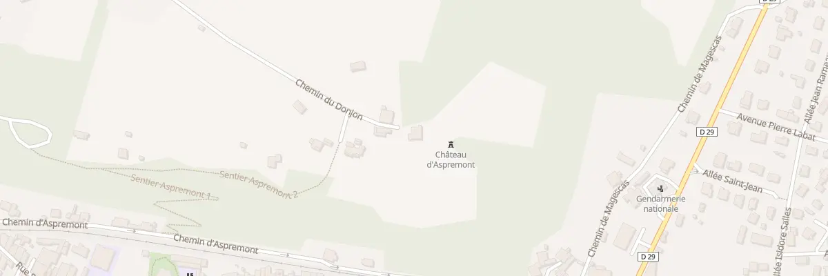 Plan du 866 Che du Donjon à Peyrehorade