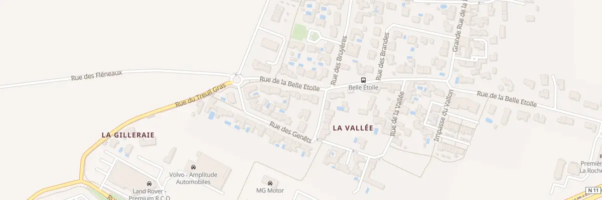 Plan du 6 Rue de la Belle Etoile à Puilboreau