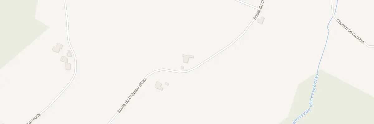 Plan du 747 Rte du Château d’Eau à Bélus