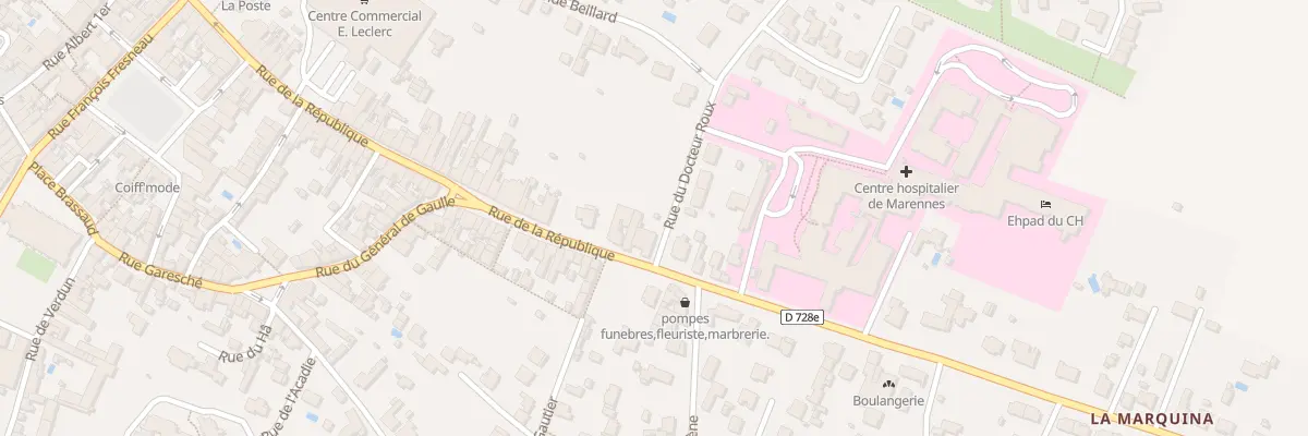 Plan du 2 Rue du Doc Roux à Marennes-Hiers-Brouage