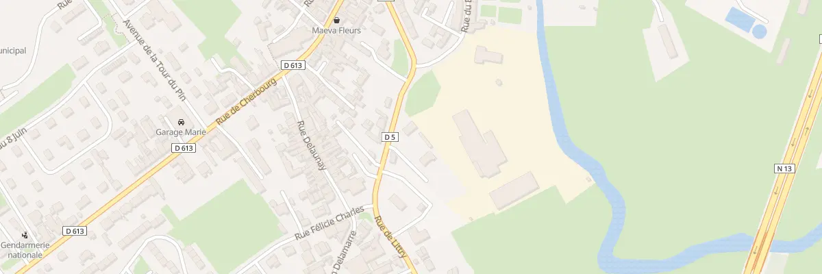 Plan du 25 Rue du Bresil (Isigny) à Isigny-sur-Mer