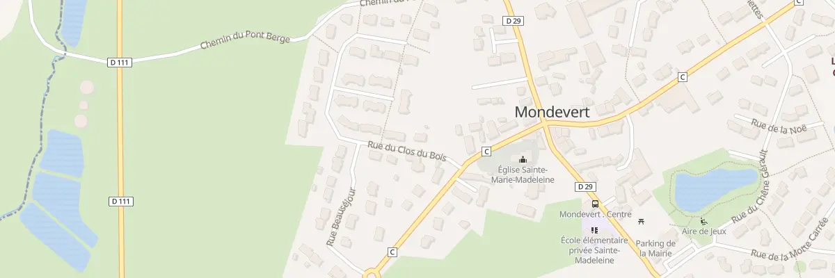 Plan du 6 Rue Clos du Bois à Mondevert