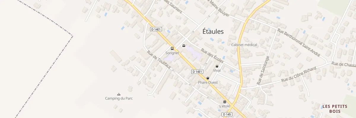 Plan du 22 Rue Charles Hervé à Étaules