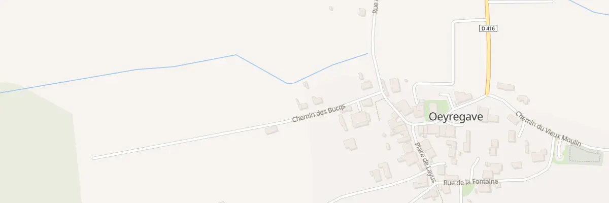 Plan du 134 Chem des Bucqs à Oeyregave