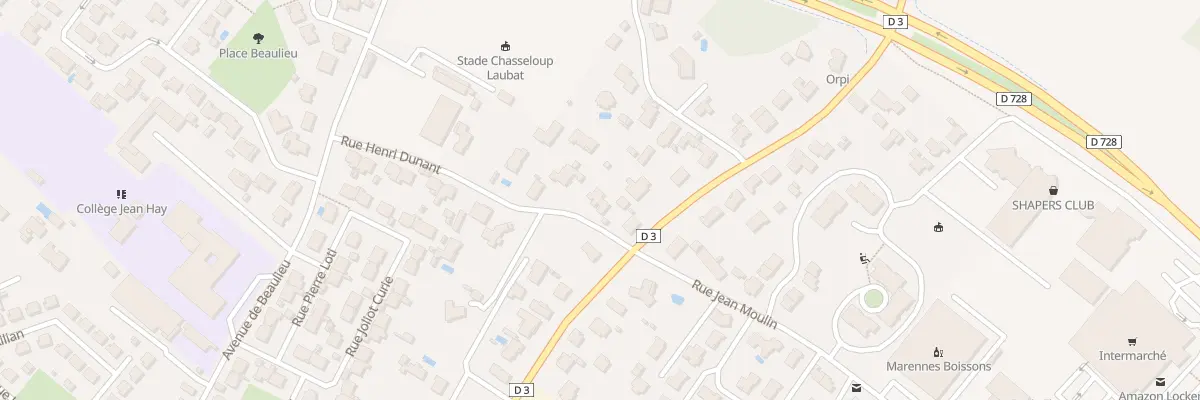 Plan du 7 Rue Henri Dunant à Marennes-Hiers-Brouage