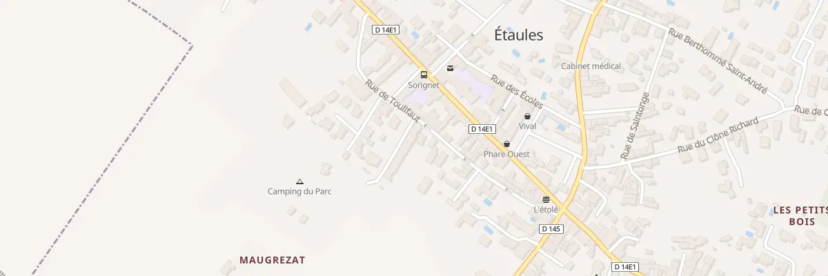 Plan du 14 Rue Toulifaut à Étaules