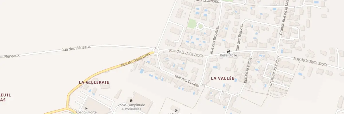 Plan du 2 Rue de la Belle Etoile à Puilboreau