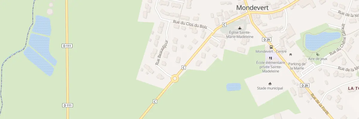 Plan du 20 Rue du Plessis à Mondevert