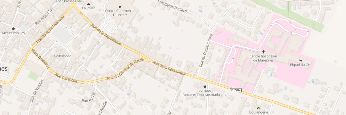 Plan du 4T Rue de la République à Marennes-Hiers-Brouage