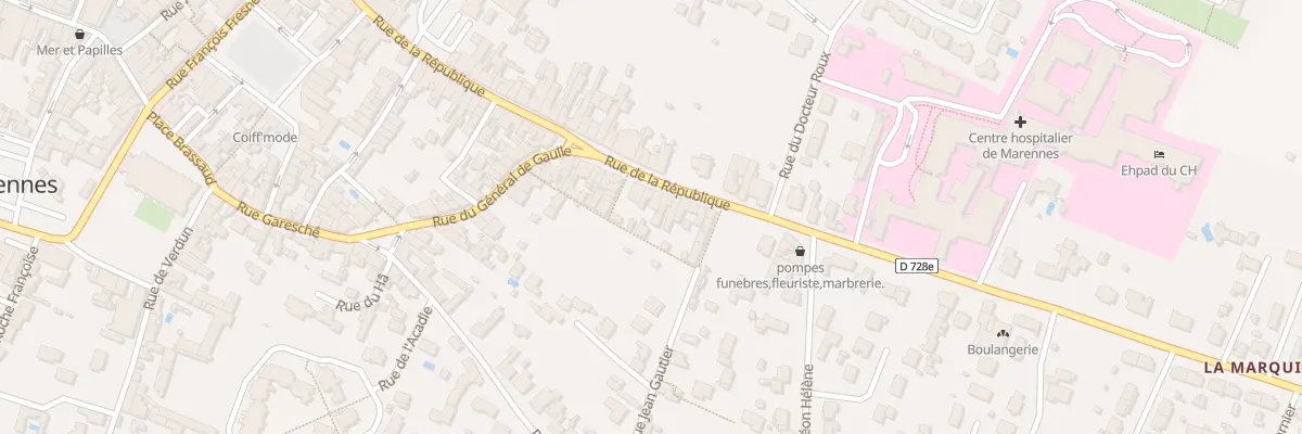 Plan du 11 Rue de la République à Marennes-Hiers-Brouage