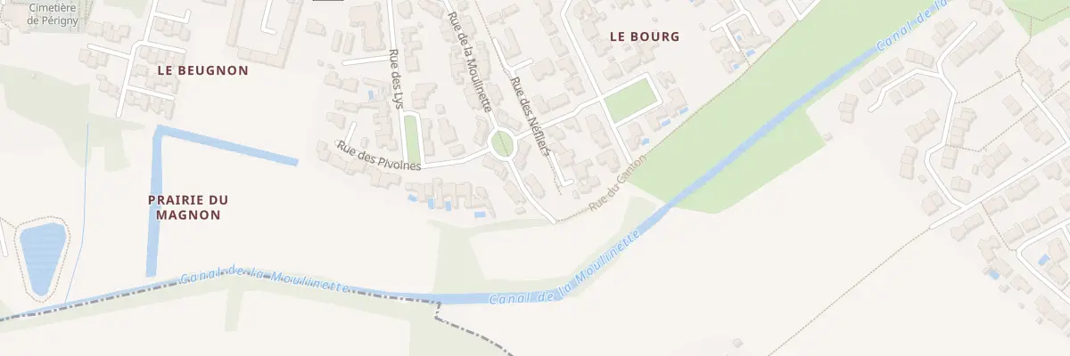 Plan du 23 Rue de la Moulinette à Périgny