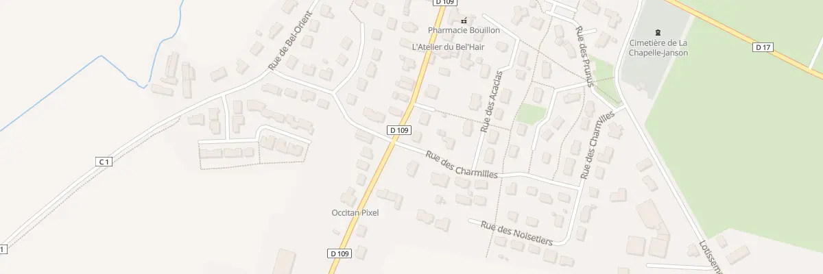 Plan du 25 Rue de Cimette à La Chapelle-Fleurigné