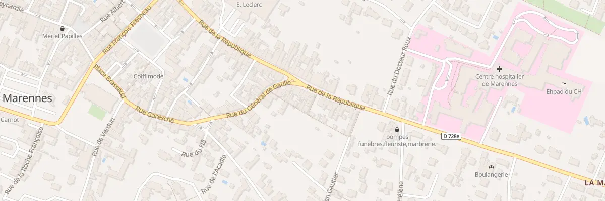Plan du 19 Rue de la République à Marennes-Hiers-Brouage