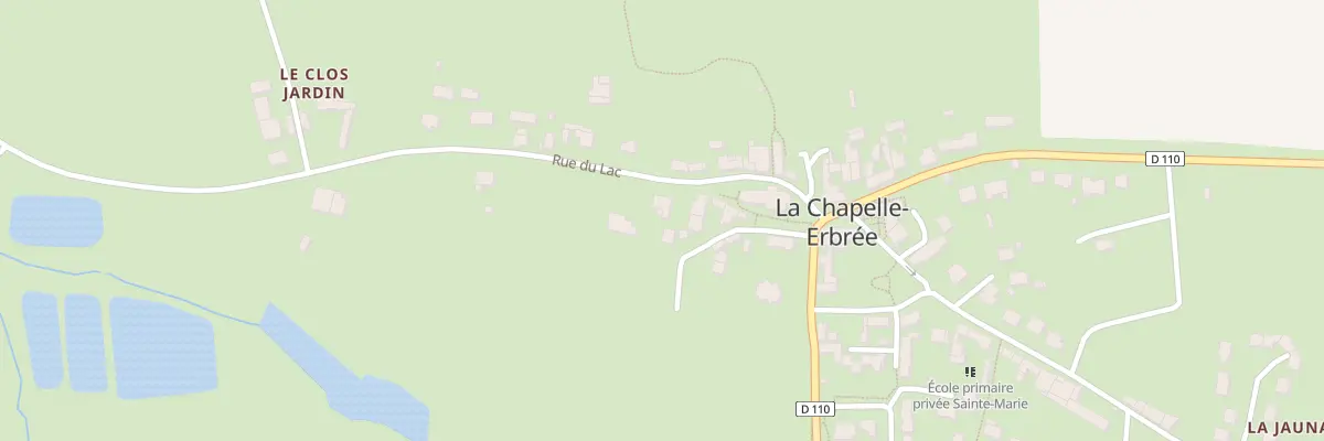 Plan du 5046 Le Bourg à La Chapelle-Erbrée