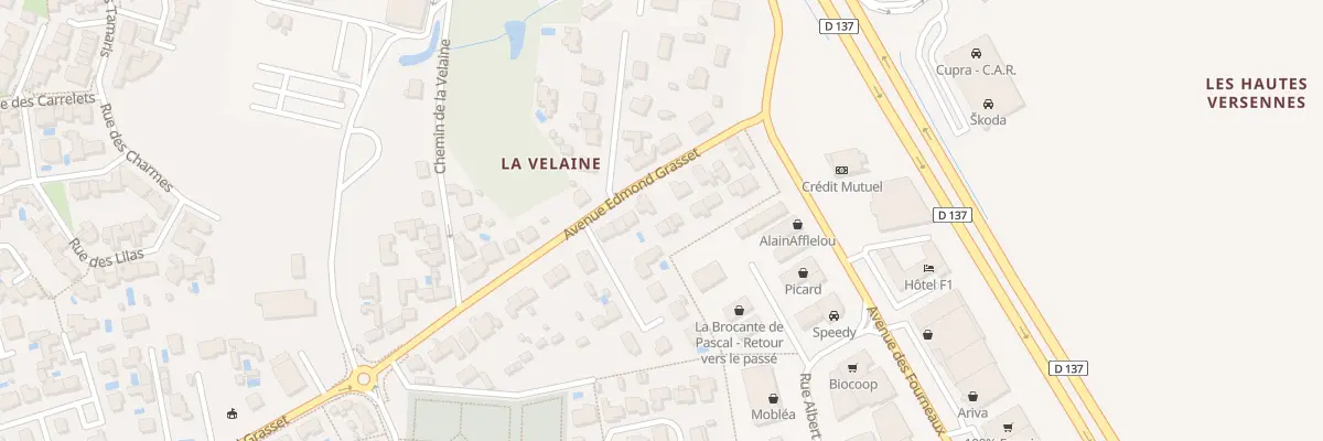 Plan du 70B Av Edmond Grasset à Angoulins