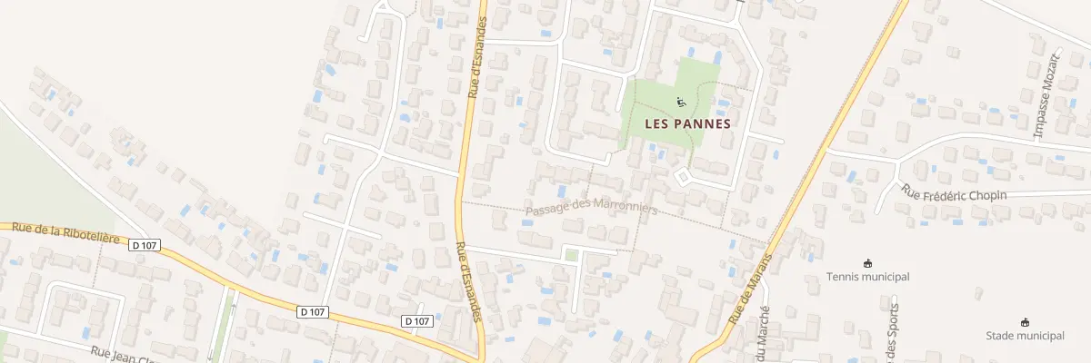 Plan du 12 Imp des Belettes à Saint-Xandre