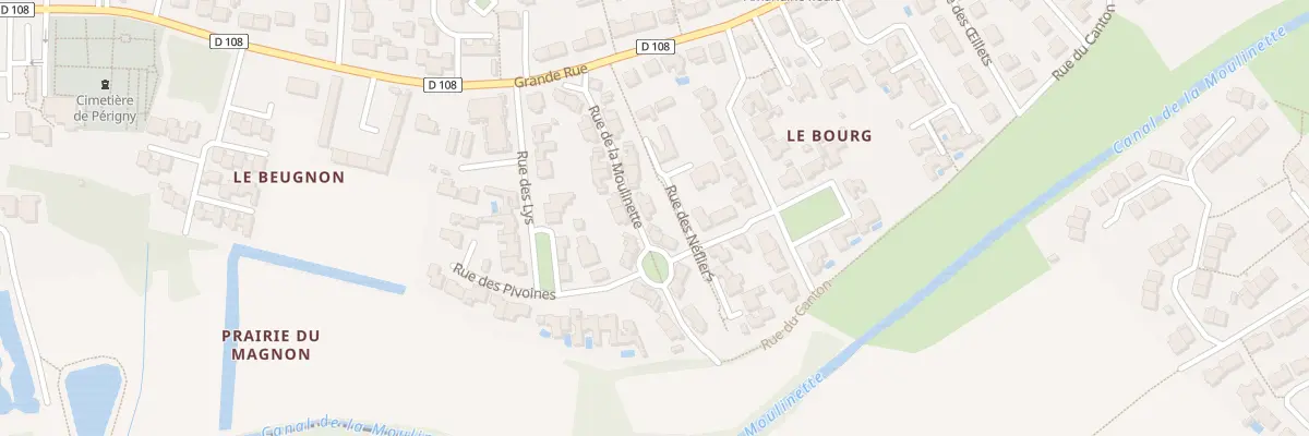Plan du 13 Rue de la Moulinette à Périgny