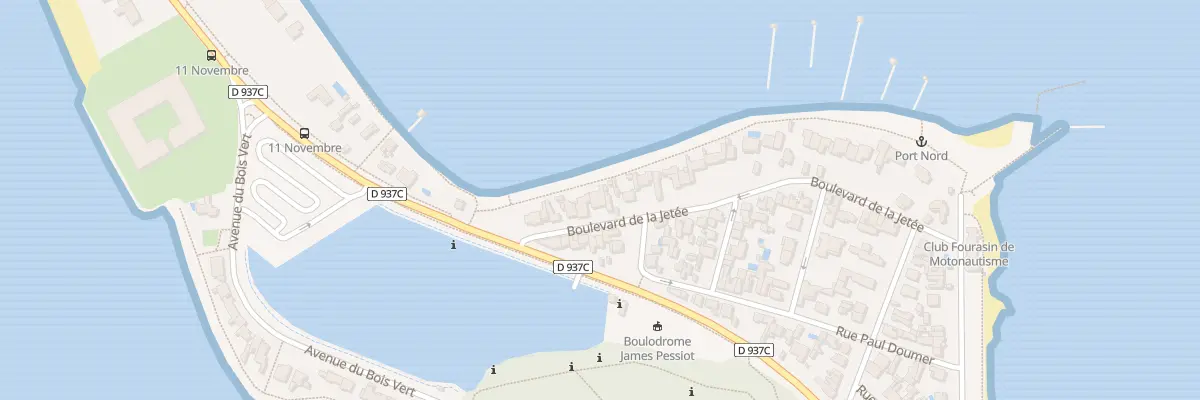Plan du 43 Bd de la Jetée à Fouras
