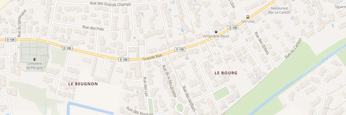 Plan du 59 Gr Grande Rue à Périgny