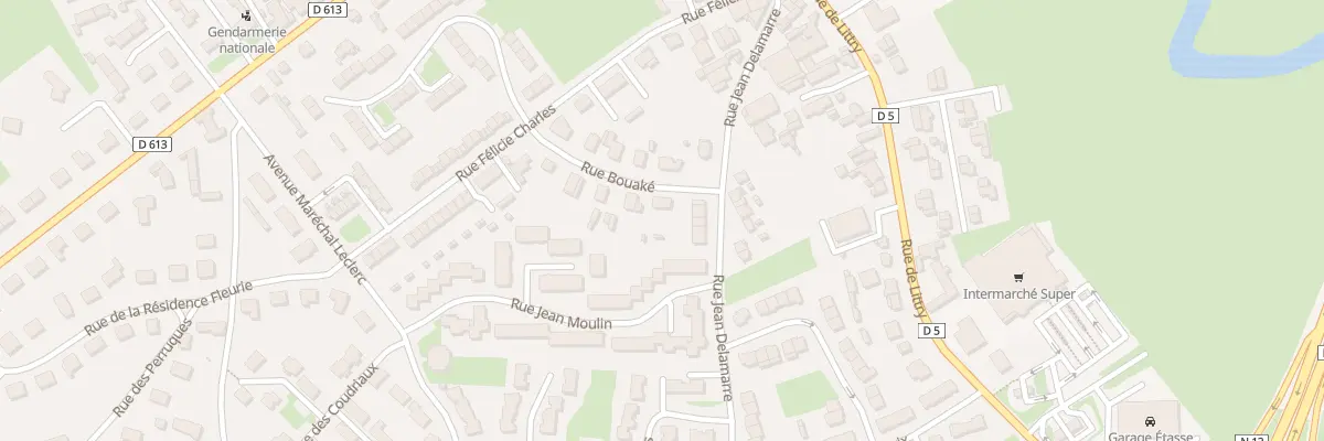 Plan du 12 Rue Bouaké à Isigny-sur-Mer