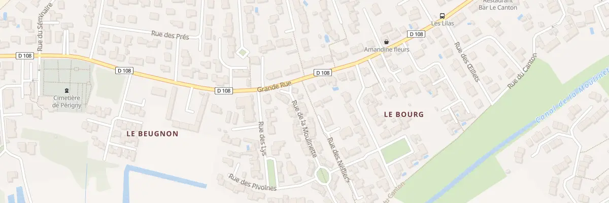 Plan du 3 Rue de la Moulinette à Périgny