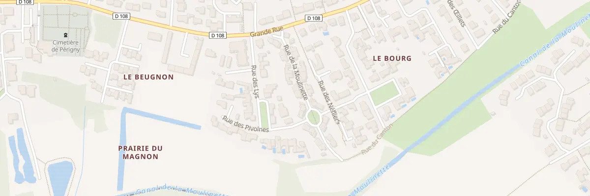 Plan du 16 Rue de la Moulinette à Périgny