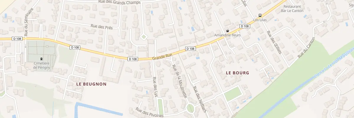 Plan du 1 Rue de la Moulinette à Périgny