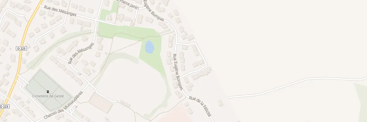 Plan du 8 Rue Eugene Bompas aux Cerqueux