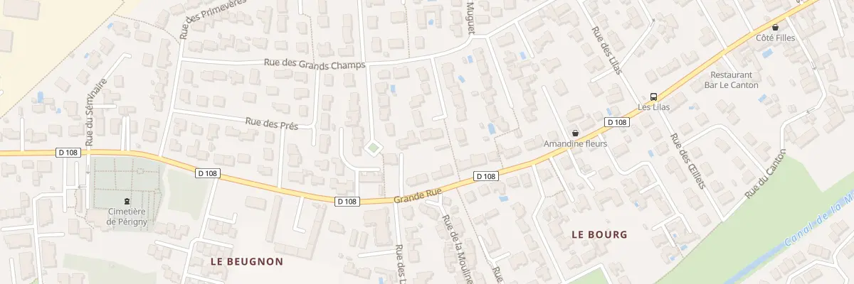Plan du 12 Rue des Narcisses à Périgny