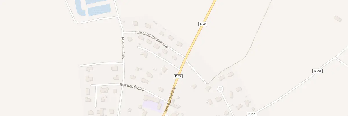 Plan du 65 Rue St Barthelemy - St Romphai à Bourgvallées