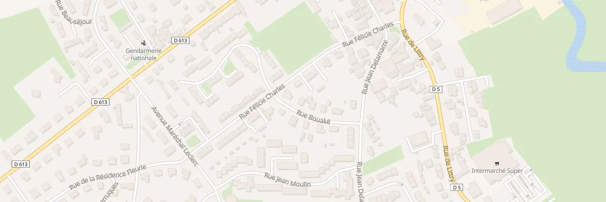 Plan du 3 Rue Bouaké à Isigny-sur-Mer