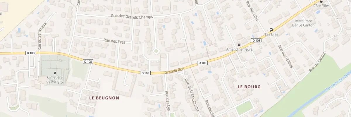 Plan du 54 Gr Grande Rue à Périgny