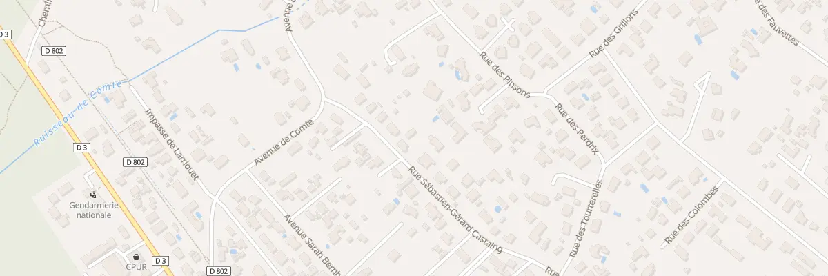 Plan du 38 Rue Sebastien G Castaing à Andernos-les-Bains