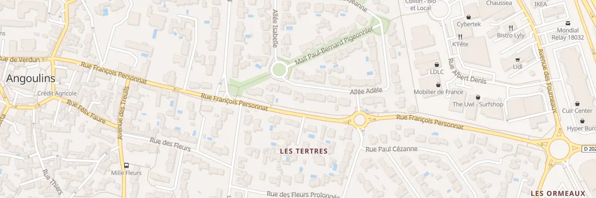 Plan du 8 All Adèle à Angoulins