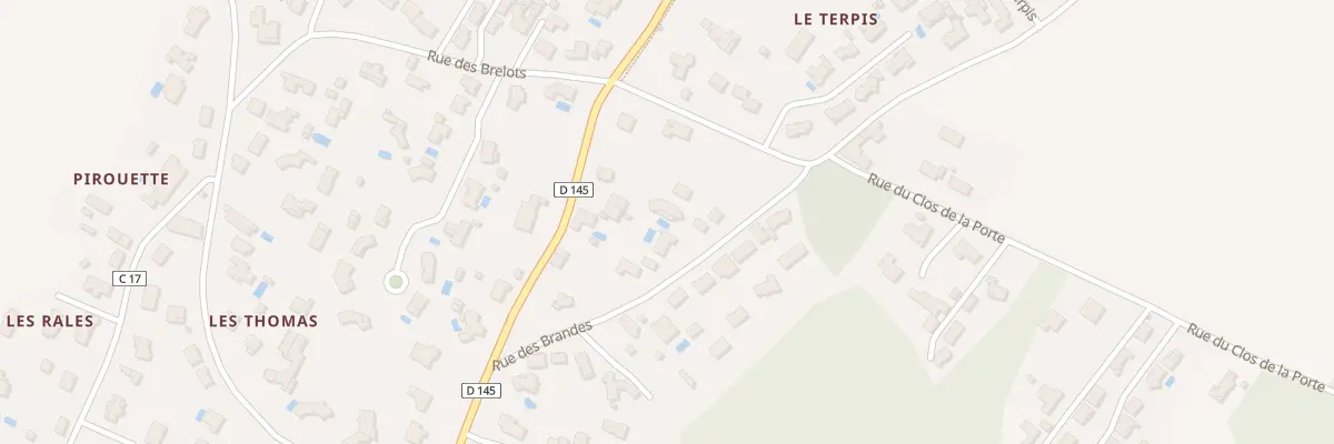 Plan du 11 Rue des Brandes à Étaules
