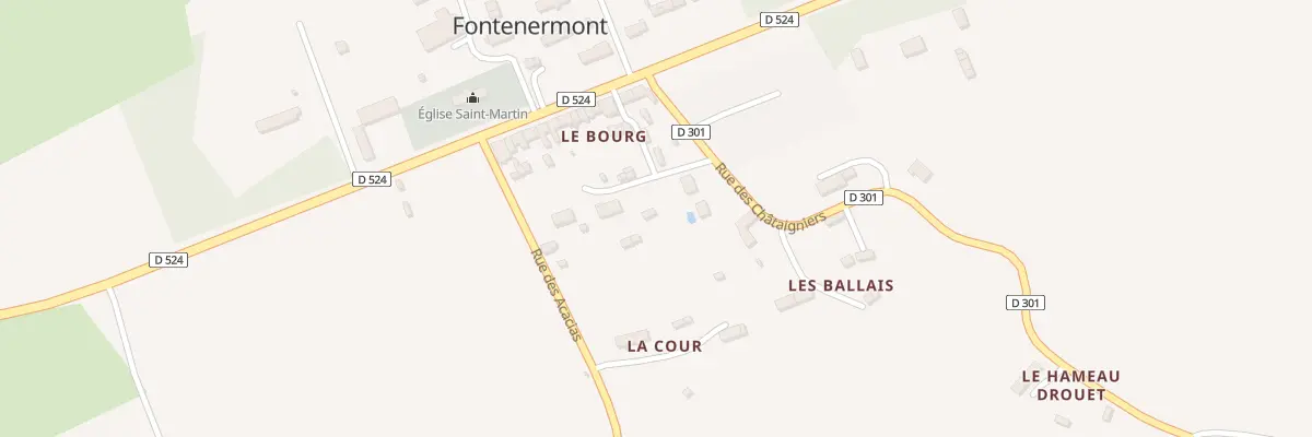Plan du 1 Imp des Cerisiers - Fontenerm à Noues de Sienne
