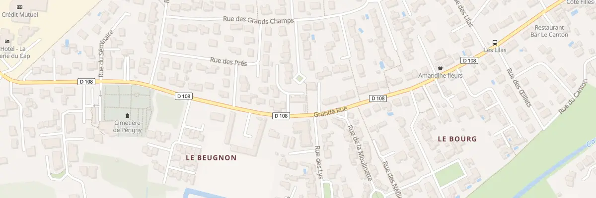 Plan du 60 Gr Grande Rue à Périgny