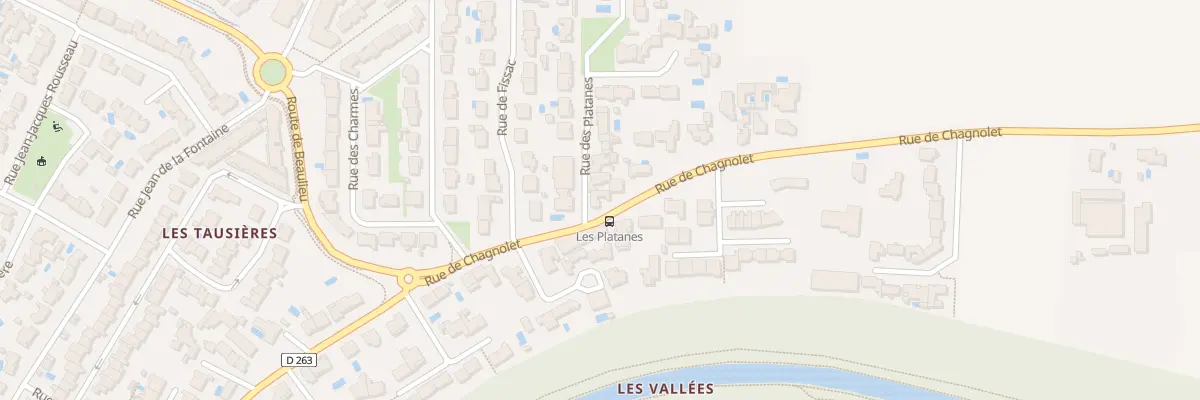 Plan du 71X Rue de Chagnolet à Périgny