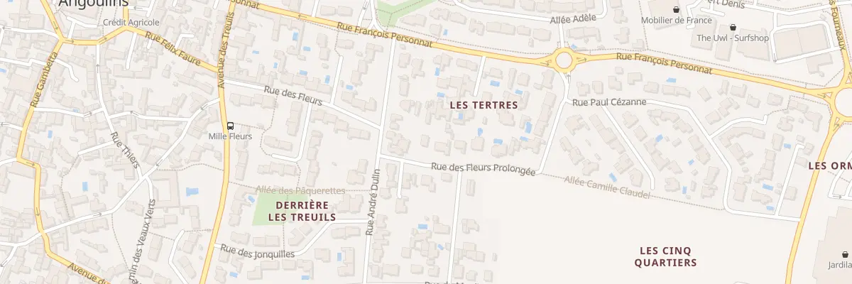 Plan du 29 Rue des Fleurs Prolongée à Angoulins