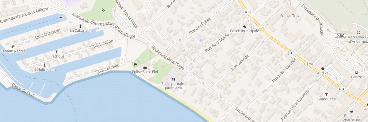 Plan du 38 Bd de la Plage à Andernos-les-Bains