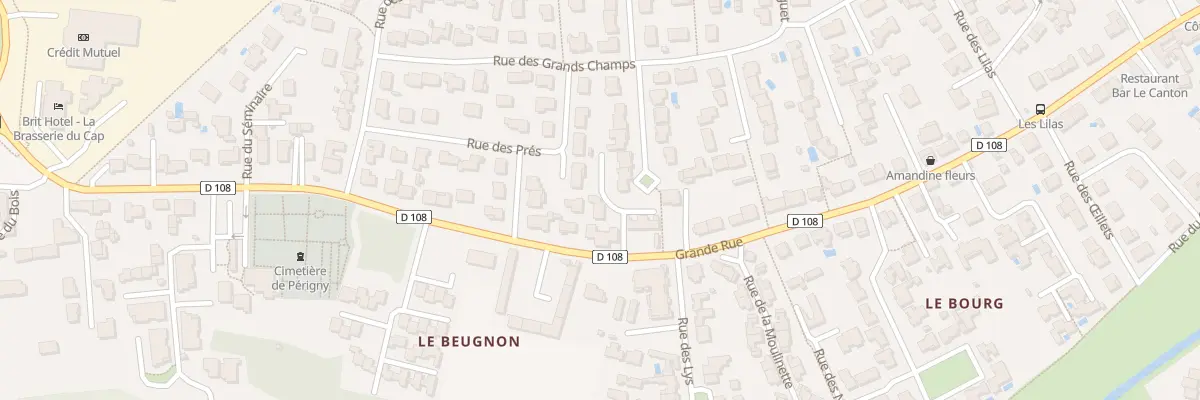 Plan du 62 Gr Grande Rue à Périgny