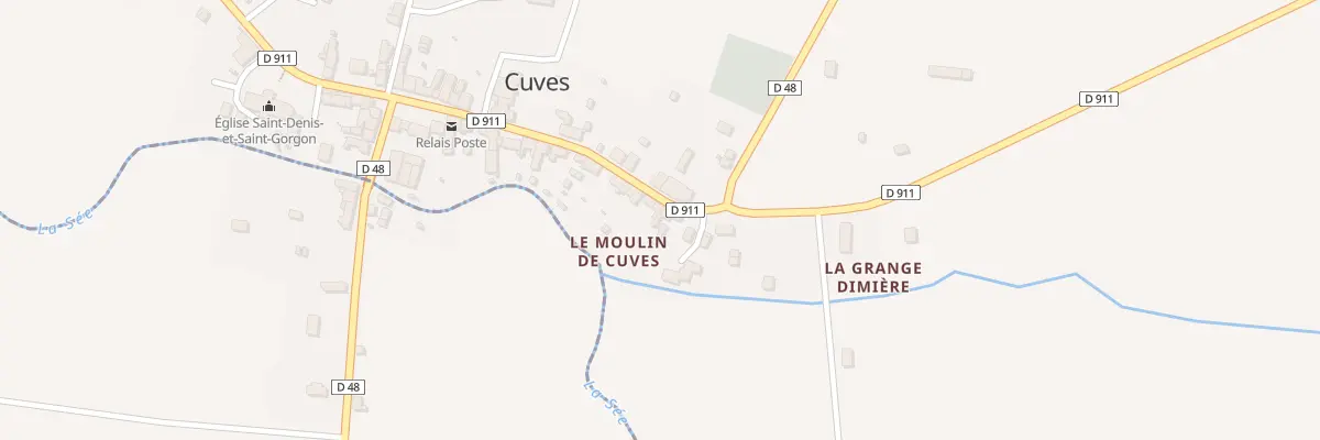 Plan du 36 Rue du Commerce à Cuves