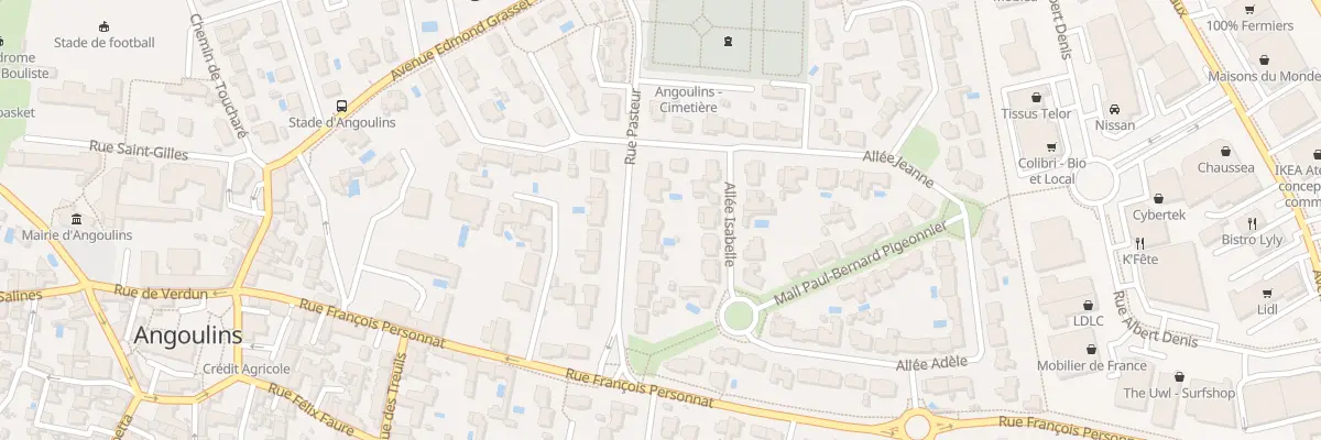 Plan du 10 Rue Pasteur à Angoulins
