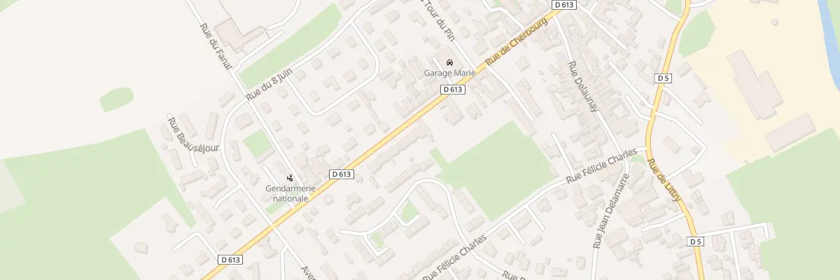 Plan du 15 Rue de Cherbourg à Isigny-sur-Mer