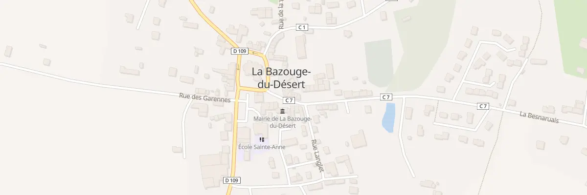 Plan du 5042 Rue du Chanoine Helesbeux à La Bazouge-du-Désert