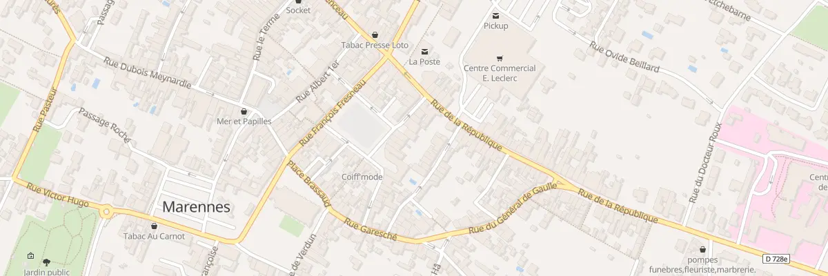 Plan du 7 Rue Gambetta à Marennes-Hiers-Brouage