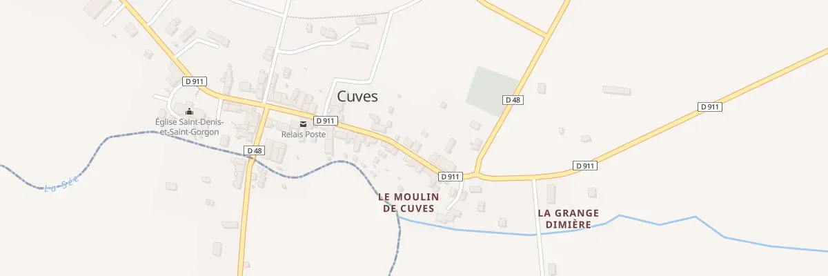 Plan du 32 Le Bourg à Cuves